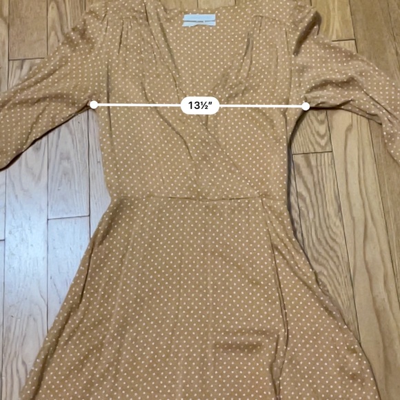 Urban Outfitters Burnt orange & White Polka Dot faux rap Romper size XS - Picture 5 of 11